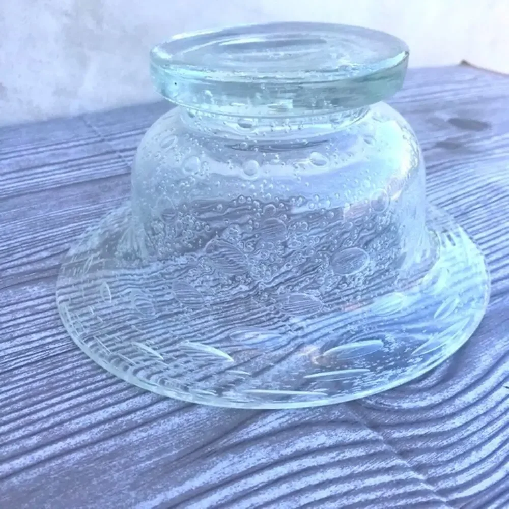 Vintage Princess House Crystal Bubble Glass Bowl EUC